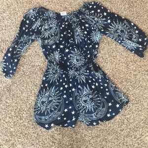 Sun, moon, and stars romper